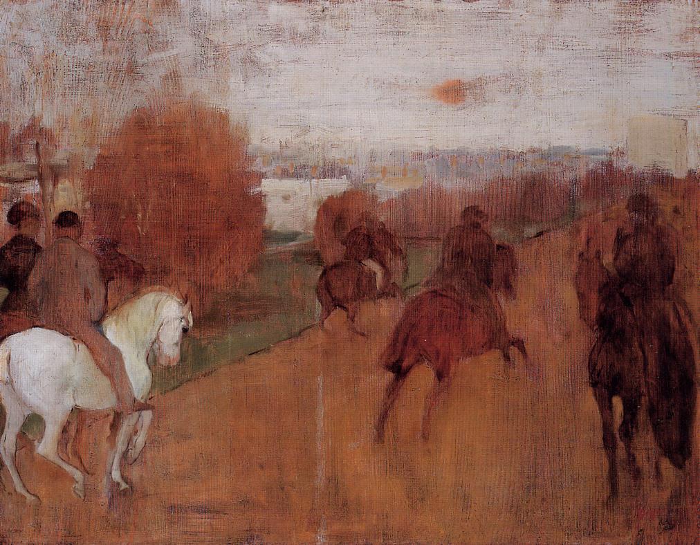Riders on a Road 1868